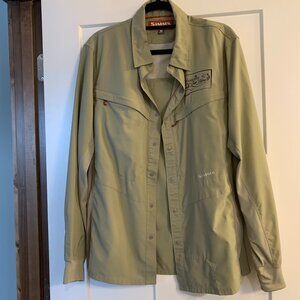 Men's Simms Fishing Shirt, Size Medium